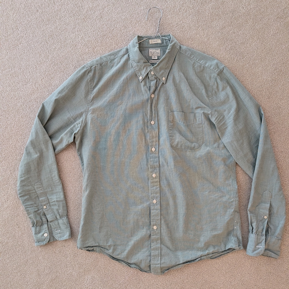 J. Crew Casual Button Down in Light Green